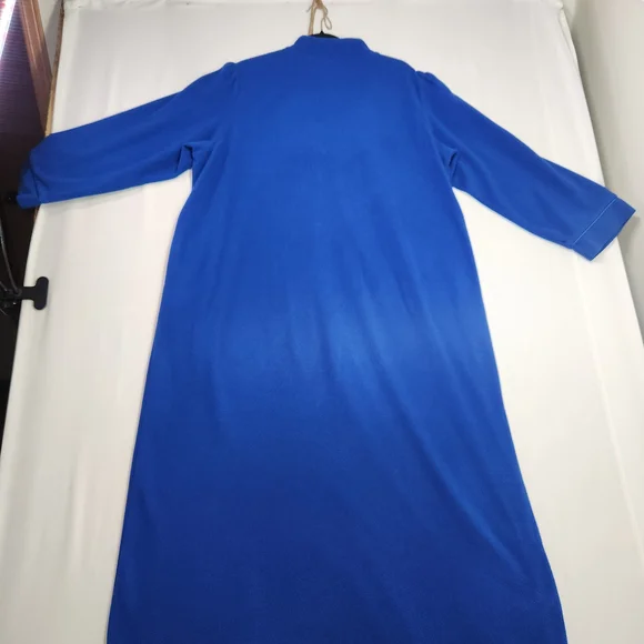 🌟 Blair Vintage Large Blue Women's Robe with Zipper - Grandma Vibes - Y2K - Picture 7 of 9